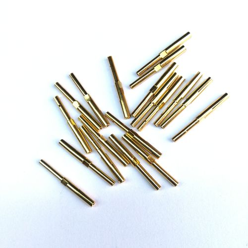慈溪厂家生产防水实心铜插针1.0航空连接器插头公母插针 铜针